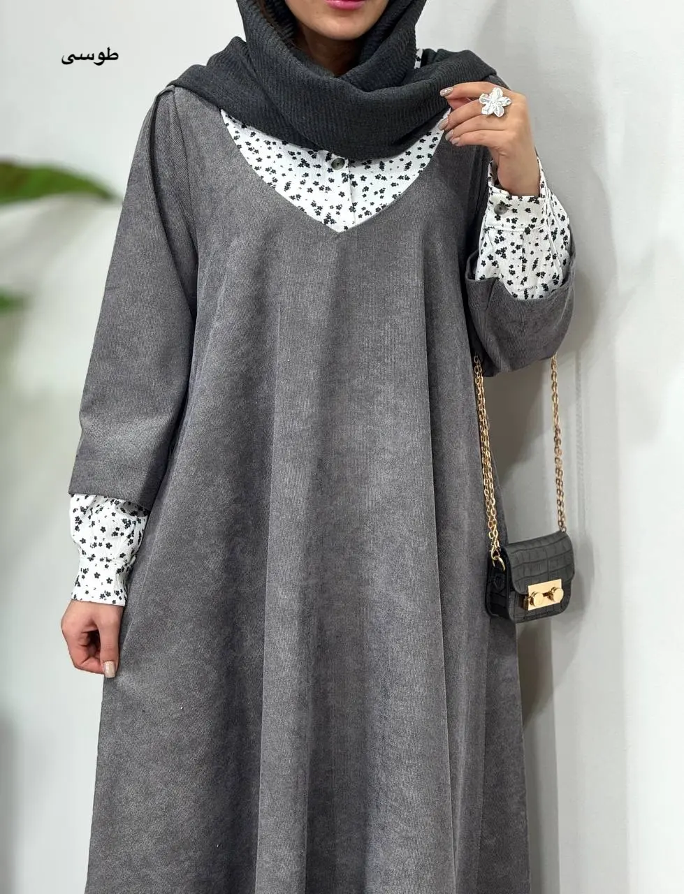 پیراهن مانتویی پاییزه نورین 6